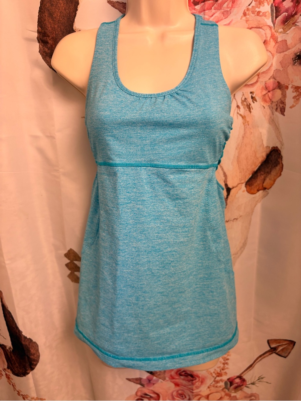 Size 6 lululemon Light Teal Athletic Tank Top